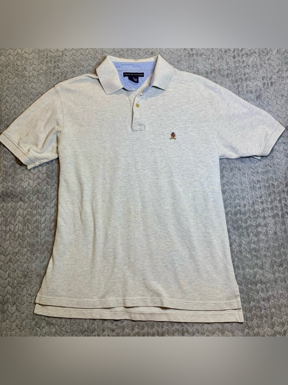 Tommy Hilfiger Light Blue & White Shirt Collar with Brand Label